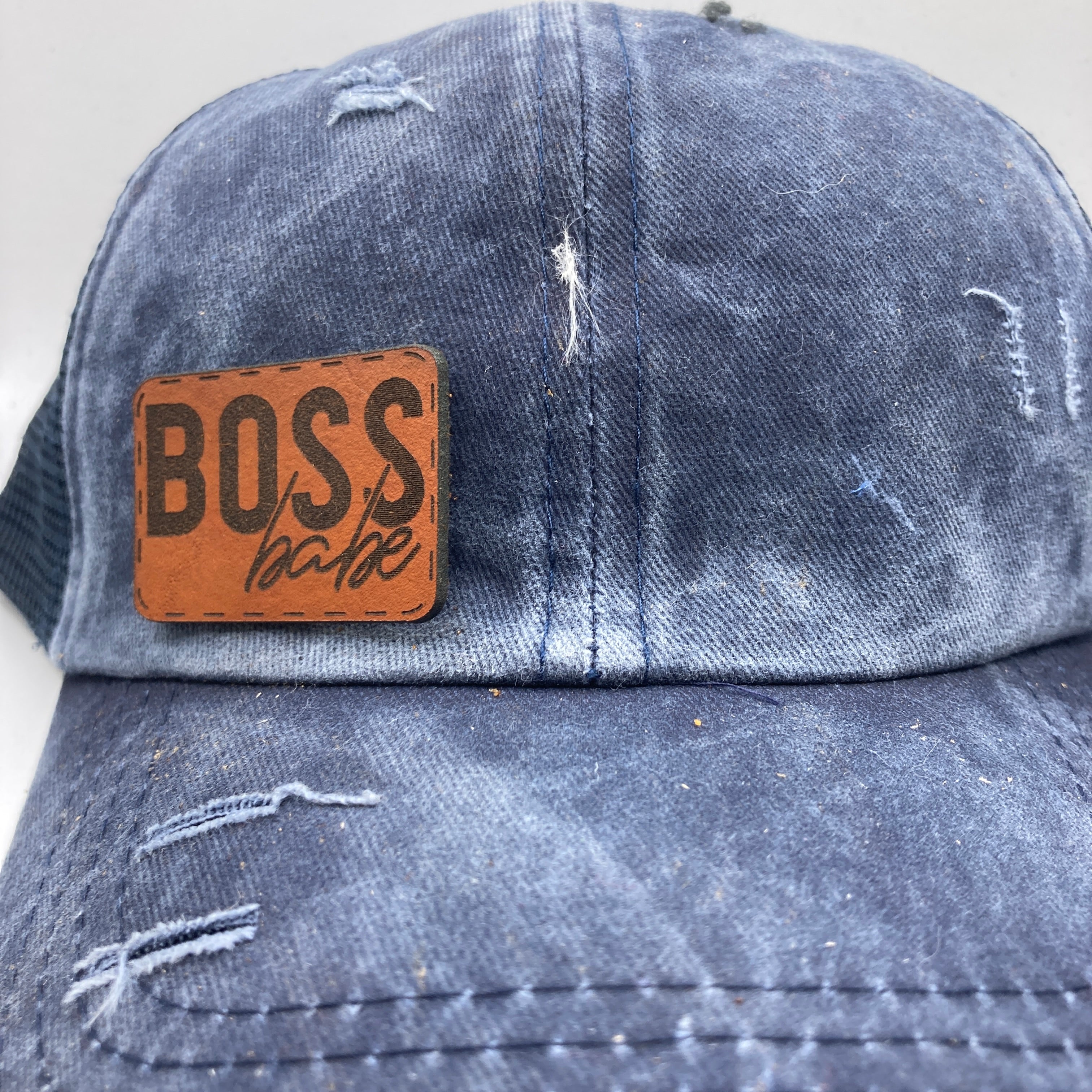 Boss Babe Leather Hat Patch