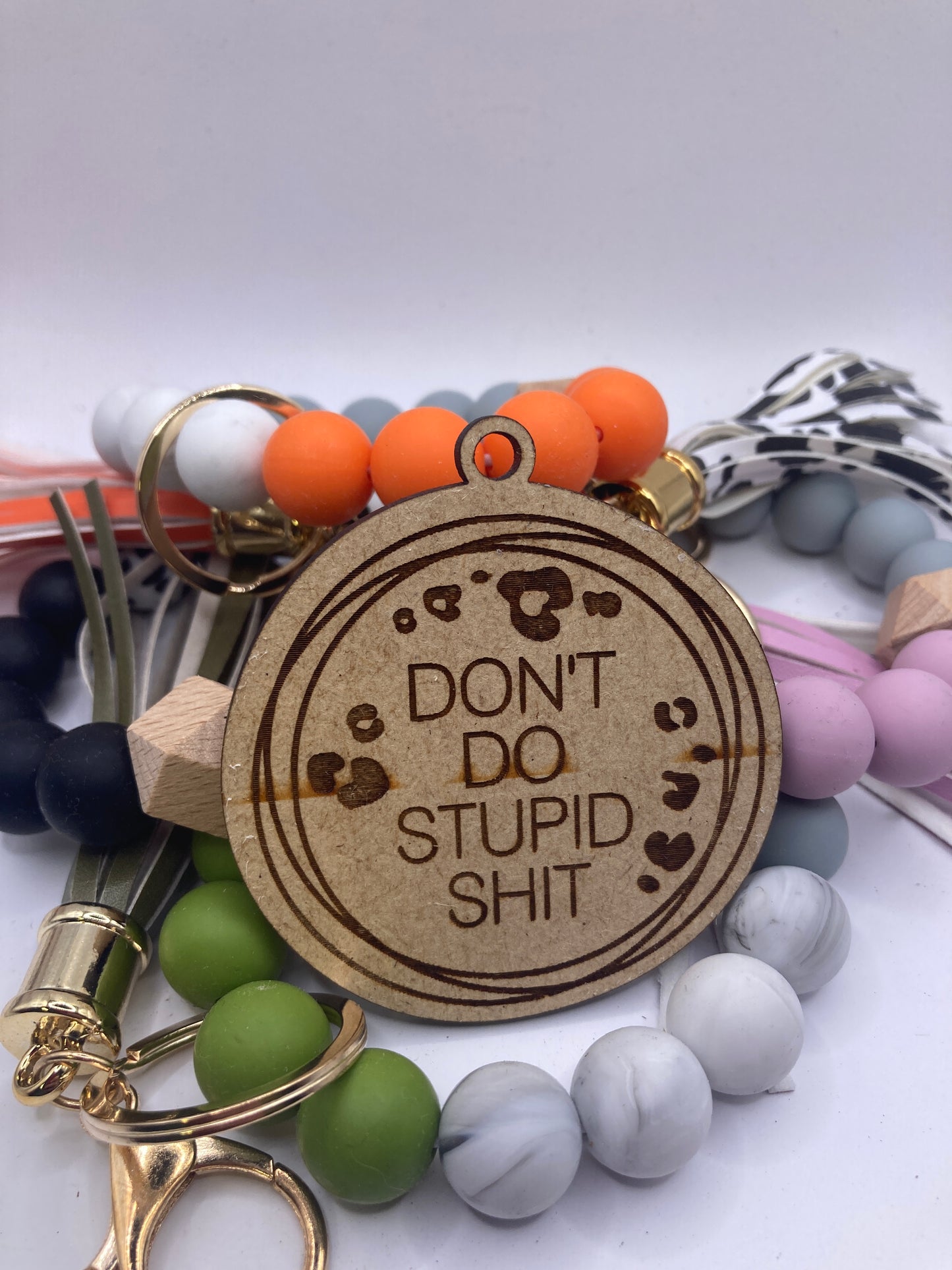 Don't Do Stupid Shit Wooden Accessory Token