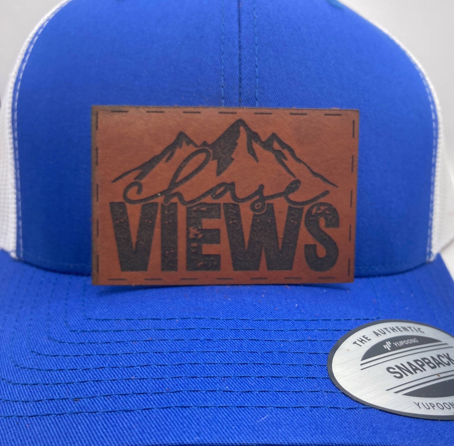 Chase Views Leatherette Hat Patch