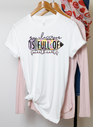 Classroom of Sweethearts Pencil Sublimation Transfer