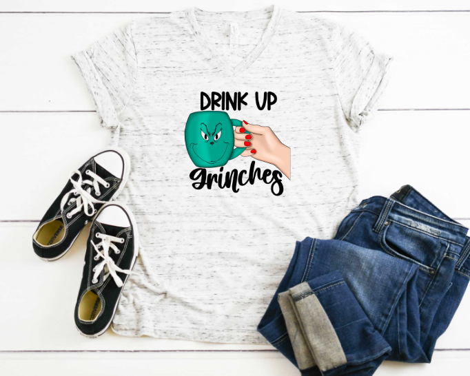 Drink Up Grinches Sublimation Transfer