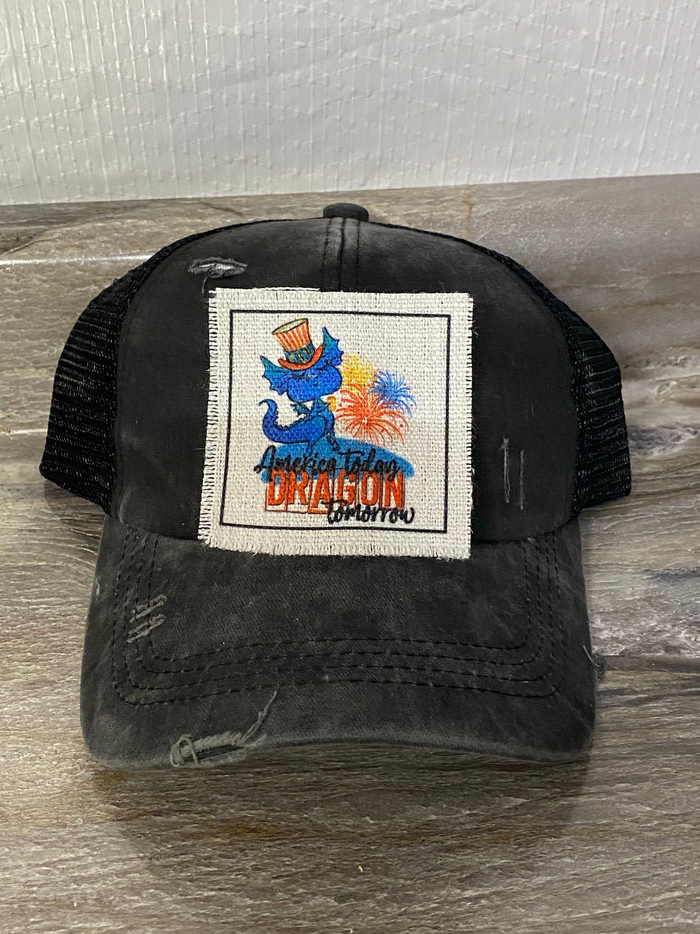 America Today Dragon Tomorrow Hat Patch