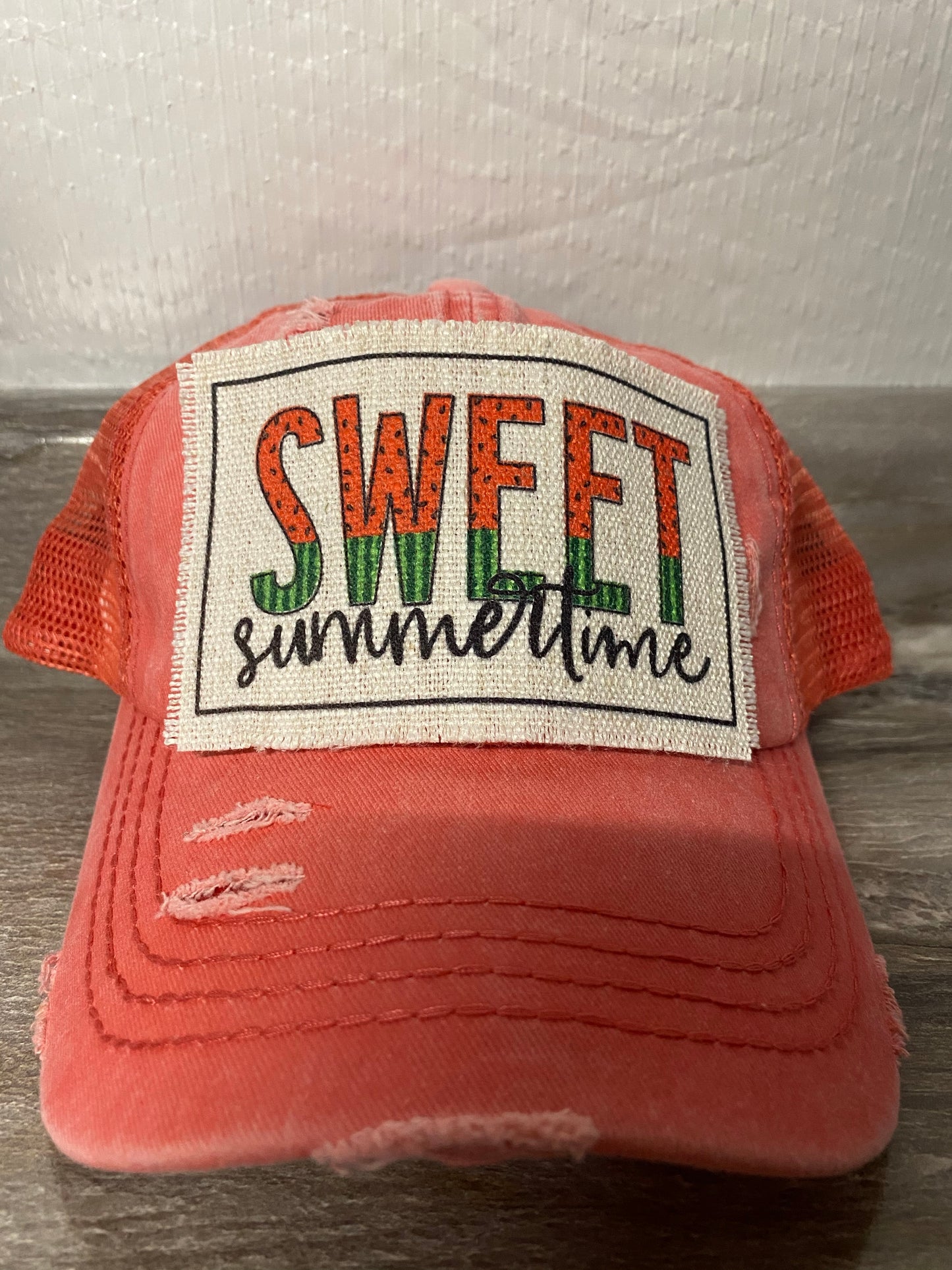 Sweet Summertime Watermelon Hat Patch