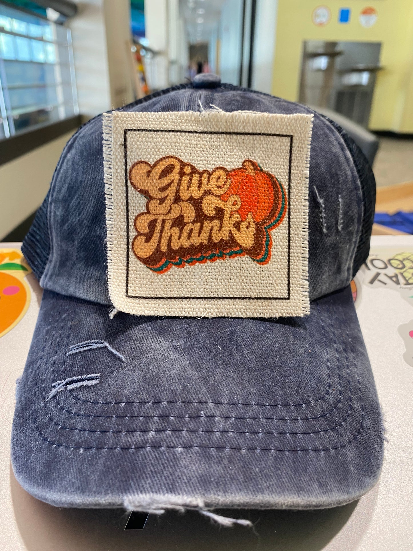 Give Thanks with Pumpkin Hat Patch