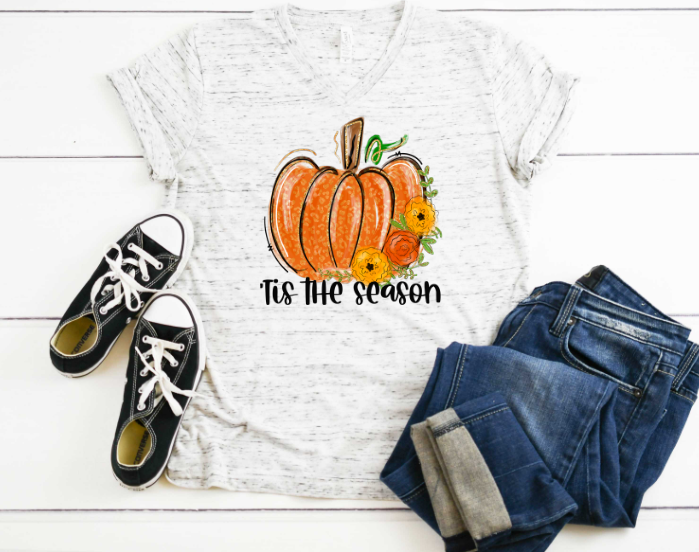 Tis' The Season with Florals Sublimation Transfer
